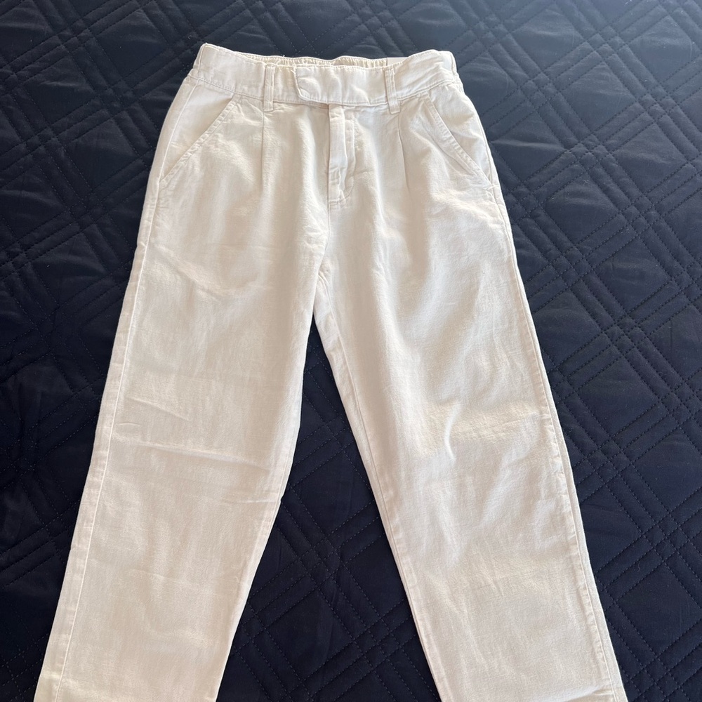 NWT ZARA linen boys bottoms beige color